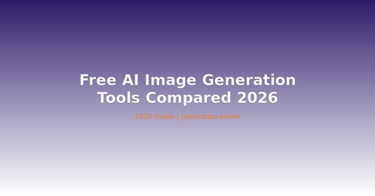 Free AI Image Generation Tools Compared 2026